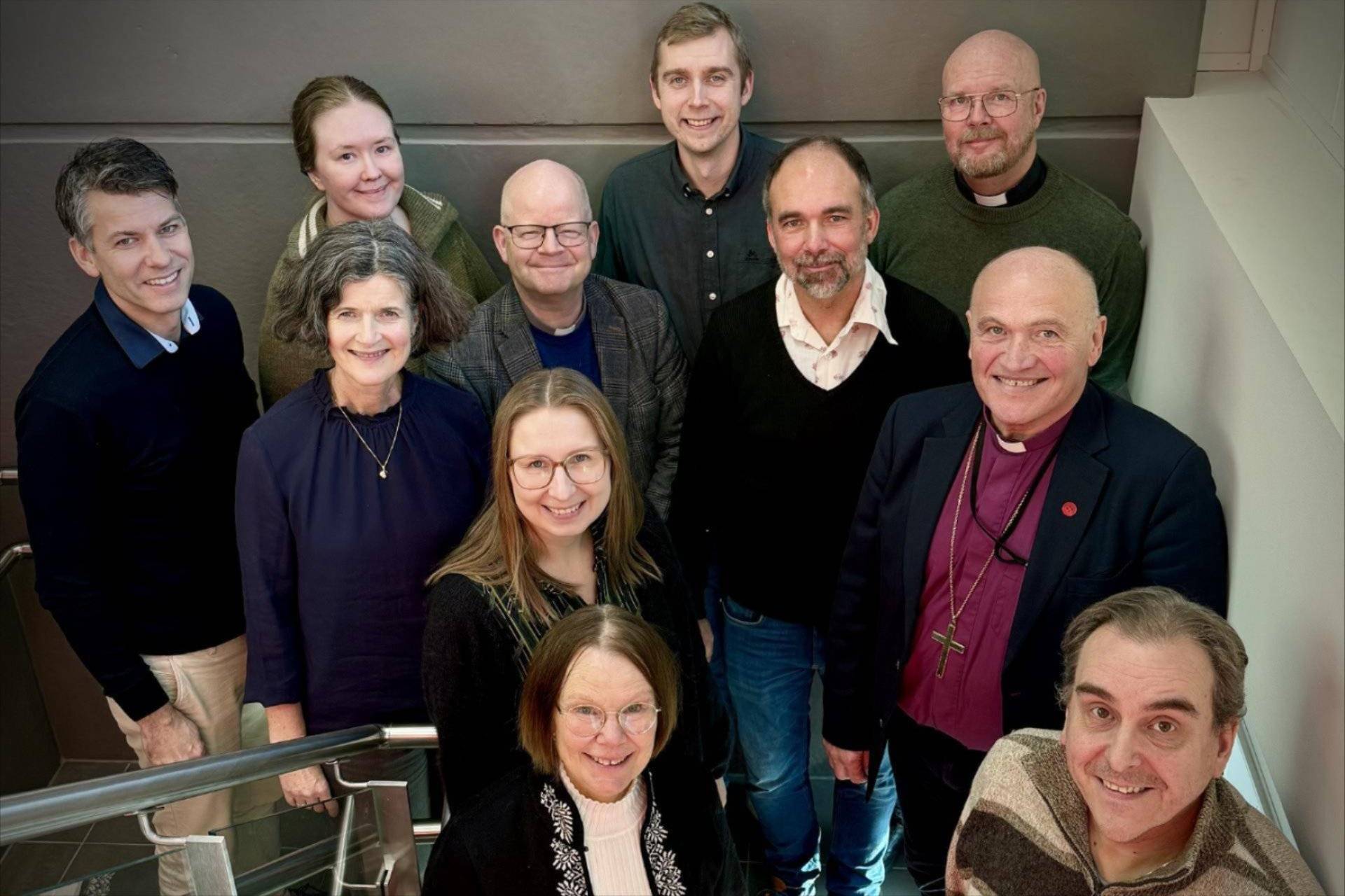 Bilde av 11 av vår nyansatte prester. Foto: Torill Landaasen